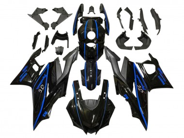 Purchase 2022-2024 Blackn with Blue Lines Yamaha YZF R3/R25 Motorcycle Fairings UK