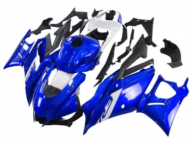 Purchase 2022-2024 Blue White Matte Black Yamaha YZF R3/R25 Motorcycle Fairings UK