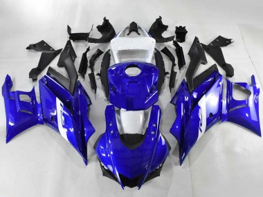 Purchase 2022-2024 Blue White Yamaha YZF R3/R25 Motorcycle Fairings UK