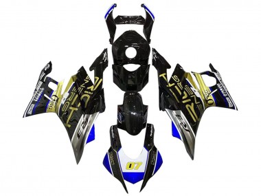 Purchase 2022-2024 Blue Gold White 7 Yamaha YZF R3/R25 Motorcycle Fairings UK