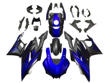 Purchase 2022-2024 Matte Black Blue Yamaha YZF R3/R25 Motorcycle Fairings UK