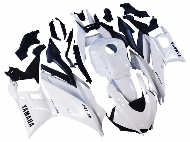 Purchase 2022-2024 Pearl White Yamaha YZF R3/R25 Motorcycle Fairings UK Purchase 2022-2024 Pearl White Yamaha YZF R3/R25 Motorcycle Fairings UK