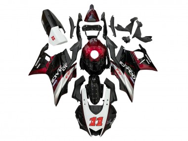 Purchase 2022-2024 Dark Red Black 11 Yamaha YZF R3/R25 Motorcycle Fairings UK
