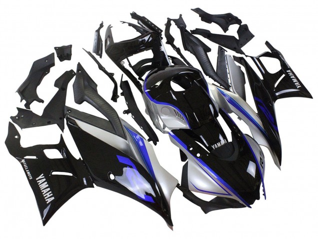 Purchase 2022-2024 Silver Blue Glossy Black Yamaha YZF R3/R25 Motorcycle Fairings UK