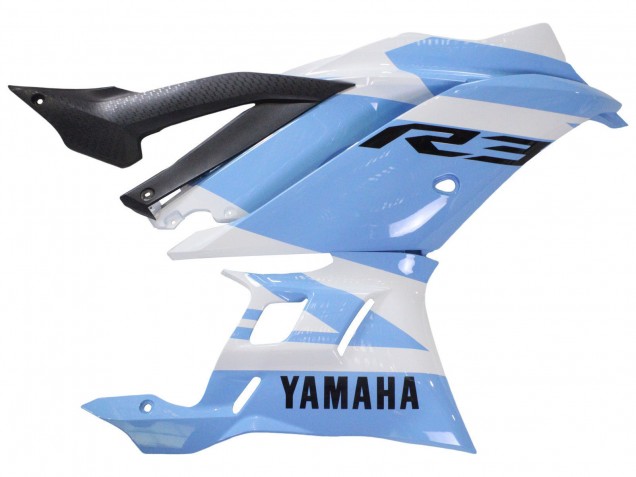 Purchase 2022-2024 White Light Blue Yamaha YZF R3/R25 Motorcycle Fairings UK Purchase 2022-2024 White Light Blue Yamaha YZF R3/R25 Motorcycle Fairings UK