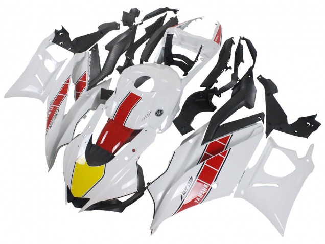Purchase 2022-2024 White Red Black Yamaha YZF R3/R25 Motorcycle Fairings UK