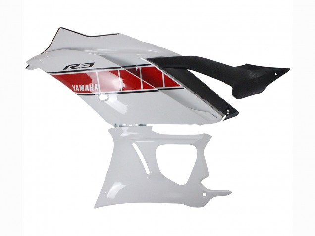Purchase 2022-2024 White Red Black Yamaha YZF R3/R25 Motorcycle Fairings UK
