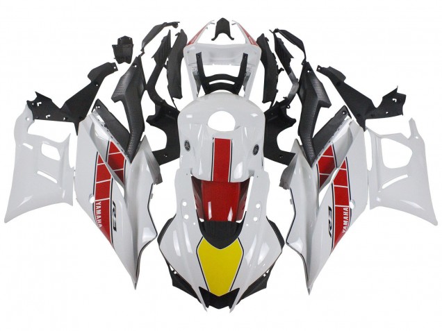 Purchase 2022-2024 White Red Black Yamaha YZF R3/R25 Motorcycle Fairings UK