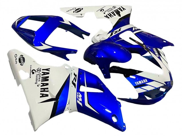 Purchase 1998-1999 White Blue Black Yamaha YZF 1000 R1 Motorcycle Fairings UK