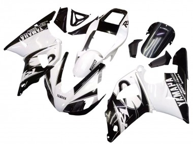 Purchase 1998-1999 White Glossy Black Yamaha YZF 1000 R1 Motorcycle Fairings UK