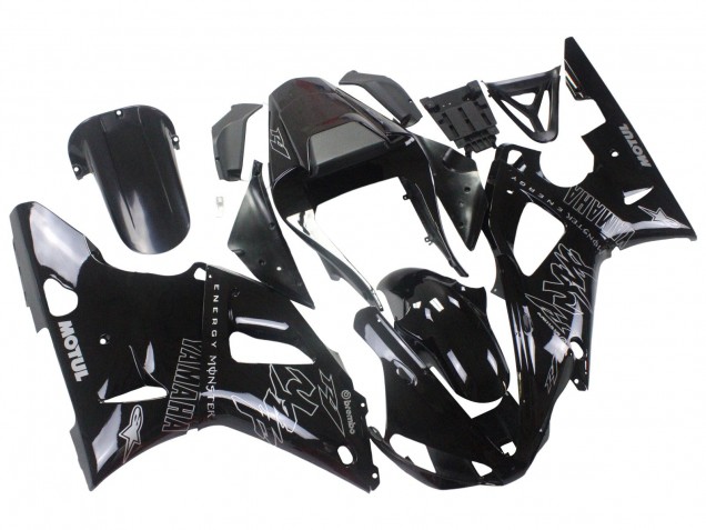 Purchase 2000-2001 Glossy Black White Monster Motul Yamaha YZF 1000 R1 Motorcycle Fairings UK