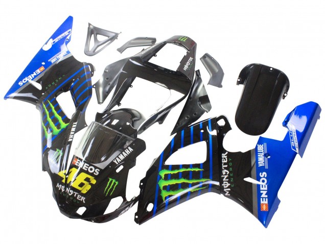 Purchase 2000-2001 Blue Black Green Monster Yamalube ENEOS 46 Yamaha YZF 1000 R1 Motorcycle Fairings UK