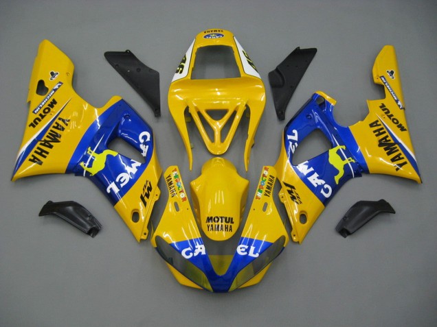 Purchase 2000-2001 White Yellow Blue Motul Camel Yamaha YZF 1000 R1 Motorcycle Fairings UK