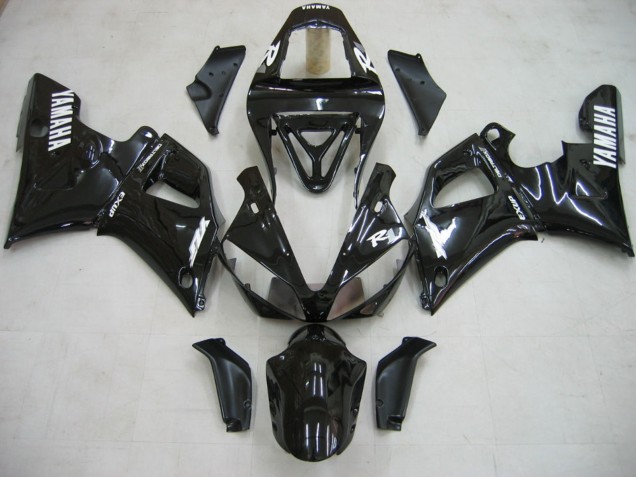 Purchase 2000-2001 Glossy Black White Decal Yamaha YZF 1000 R1 Motorcycle Fairings UK