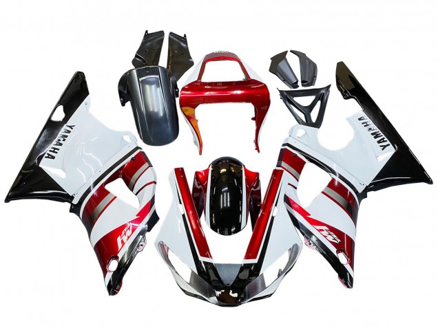 Purchase 2000-2001 Red White Glossy Black Yamaha YZF 1000 R1 Motorcycle Fairing UK