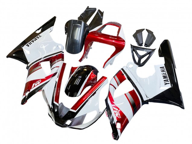 Purchase 2000-2001 Red White Glossy Black Yamaha YZF 1000 R1 Motorcycle Fairing UK
