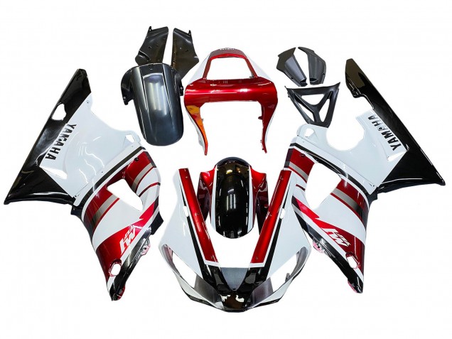 Purchase 2000-2001 Red White Glossy Black Yamaha YZF 1000 R1 Motorcycle Fairing UK