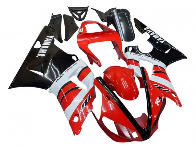 Purchase 2000-2001 Red White Glossy Black Yamaha YZF 1000 R1 Motorcycle Fairings UK