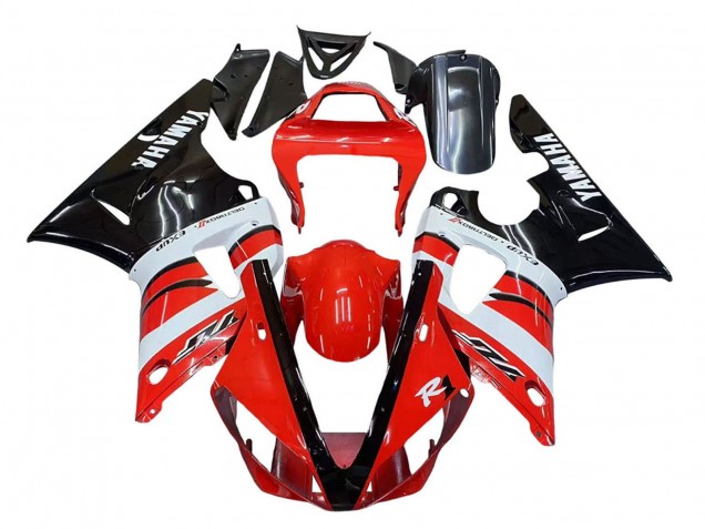 Purchase 2000-2001 Red White Glossy Black Yamaha YZF 1000 R1 Motorcycle Fairings UK