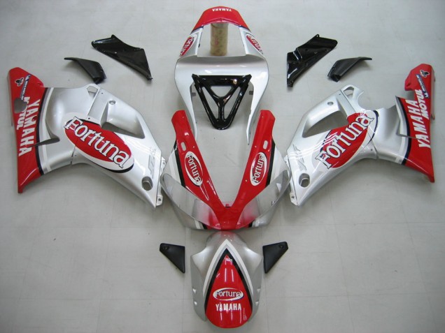 Purchase 2000-2001 Silver Red Fortuna Motul Yamaha YZF 1000 R1 Motorcycle Fairings UK