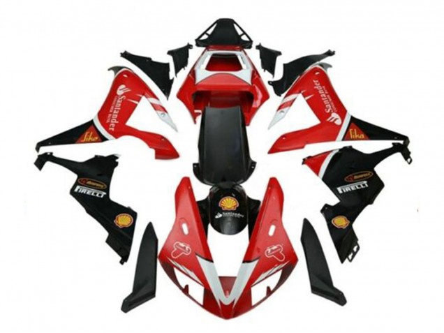 Purchase 2002-2003 Red Silver Black Santander Yamaha YZF 1000 R1 Motorcycle Fairings UK