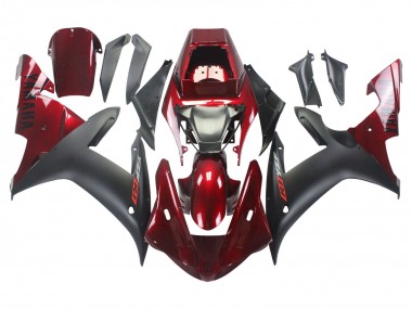 Purchase 2002-2003 Red Matte Black Yamaha YZF 1000 R1 Motorcycle Fairing Kits UK