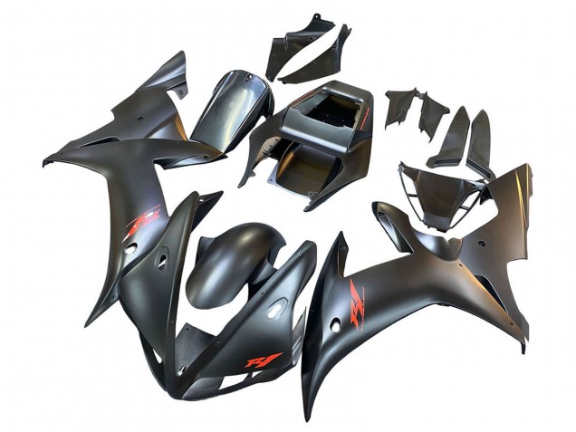 Purchase 2002-2003 Matte Black Red Yamaha YZF 1000 R1 Motorcycle Fairings UK