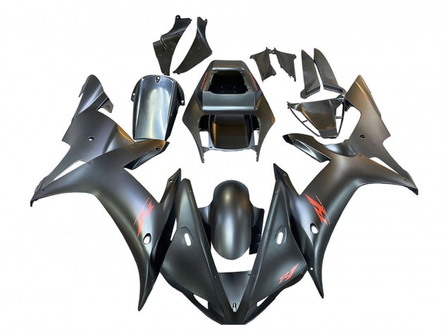 Purchase 2002-2003 Matte Black Red Yamaha YZF 1000 R1 Motorcycle Fairings UK