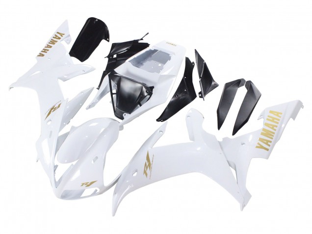 Purchase 2002-2003 White Gold Decals Yamaha YZF 1000 R1 Motorcycle Fairings UK