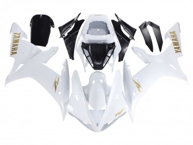 Purchase 2002-2003 White Gold Decals Yamaha YZF 1000 R1 Motorcycle Fairings UK
