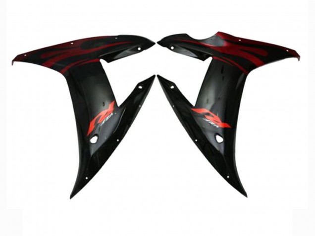 Purchase 2002-2003 Red Black Flame Yamaha YZF 1000 R1 Motorcycle Fairings UK