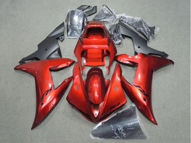 Purchase 2002-2003 Red Matte Black Yamaha YZF 1000 R1 Motorcycle Fairing UK