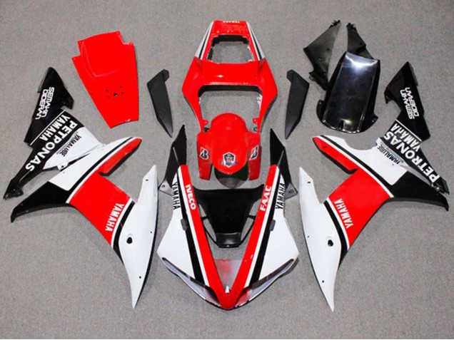 Purchase 2002-2003 White Red Black Yamalube Petronas Yamaha YZF 1000 R1 Motorcycle Fairings UK