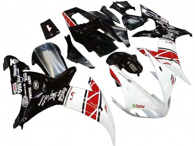 Purchase 2002-2003 White Red Black Castrol Yamaha YZF 1000 R1 Motorcycle Fairings UK