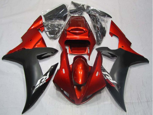 Purchase 2002-2003 Red Matte Black Yamaha YZF 1000 R1 Motorcycle Fairings UK