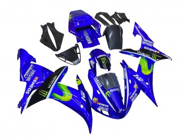 Purchase 2002-2003 Blue Black Green MoviStar ENEOS Monster Yamaha YZF 1000 R1 Motorcycle Fairings UK
