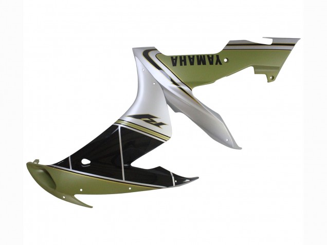 Purchase 2004-2006 Light Gold White Glossy Black Yamaha YZF 1000 R1 Motorcycle Fairings UK