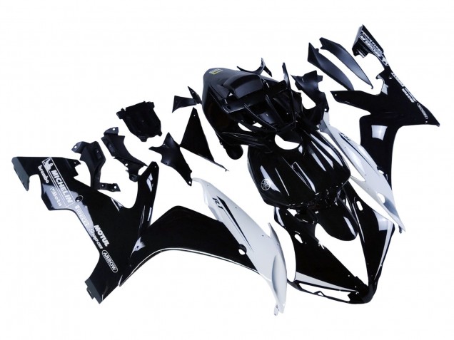 Purchase 2004-2006 Glossy Black White Motul Yamaha YZF 1000 R1 Motorcycle Fairings UK