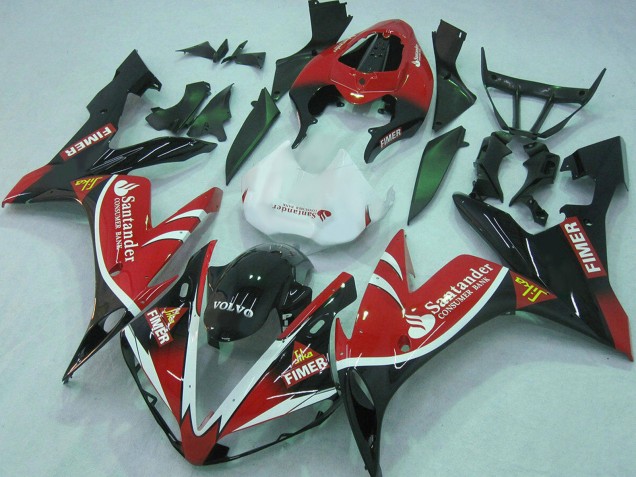 Purchase 2004-2006 Red White Black Green Volvo Jika Fimer Santander Yamaha YZF 1000 R1 Motorcycle Fairings UK