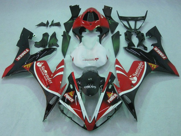 Purchase 2004-2006 Red White Black Green Volvo Jika Fimer Santander Yamaha YZF 1000 R1 Motorcycle Fairings UK