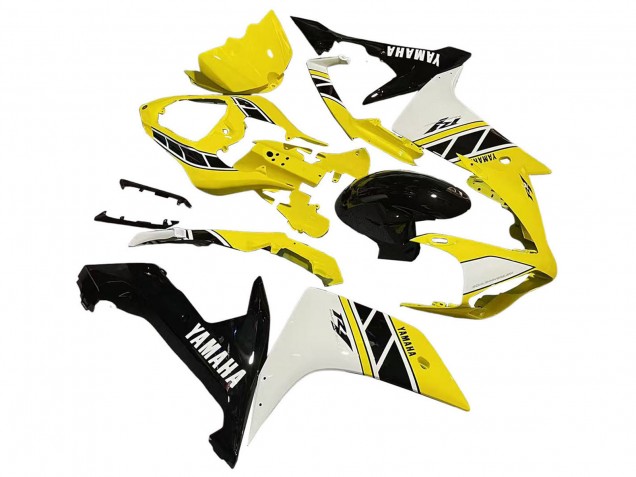 Purchase 2007-2008 Yellow White Black Yamaha YZF 1000 R1 Motorcycle Fairing UK