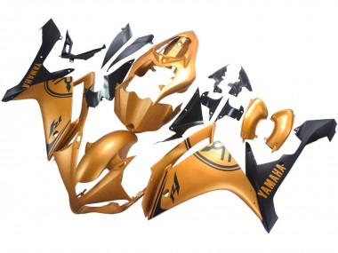 Purchase 2007-2008 Gold Black Yamaha YZF 1000 R1 Motorcycle Fairings UK