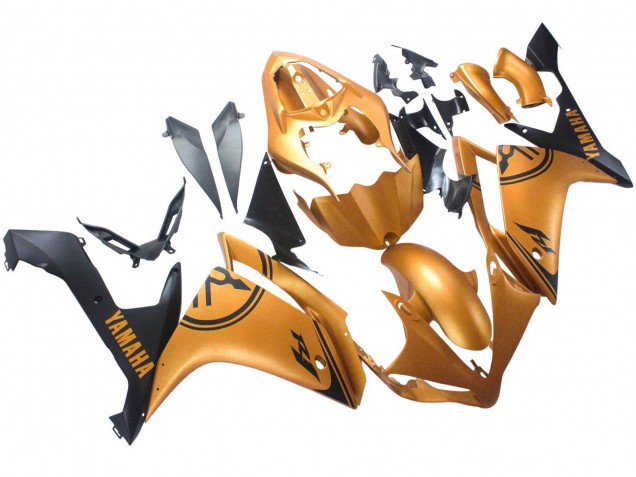 Purchase 2007-2008 Gold Black Yamaha YZF 1000 R1 Motorcycle Fairings UK