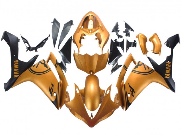 Purchase 2007-2008 Gold Black Yamaha YZF 1000 R1 Motorcycle Fairings UK