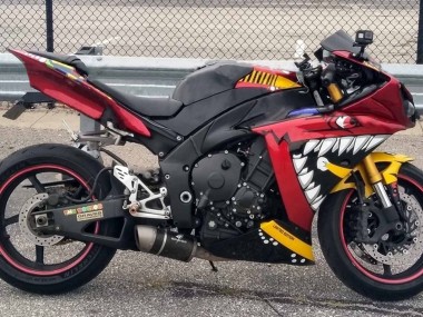 Purchase 2009-2011 Red Yellow Black Shark 46 Yamaha YZF 1000 R1 Motorcycle Fairings UK