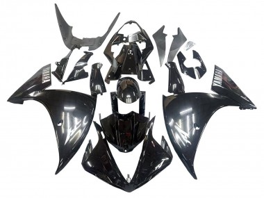 Purchase 2009-2011 Glossy Black White Decal Yamaha YZF 1000 R1 Motorcycle Fairings UK