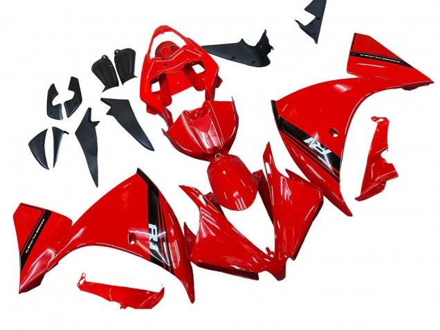 Purchase 2012-2014 Red Glossy Black Yamaha YZF 1000 R1 Motorcycle Fairing UK