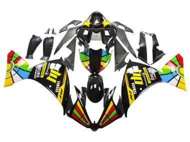 Purchase 2012-2014 Glossy Black Yellow Green Blue Red Color Wheel Yamaha YZF 1000 R1 Motorcycle Fairings UK
