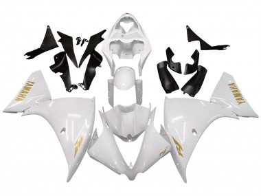 Purchase 2012-2014 White Gold Decals Yamaha YZF 1000 R1 Motorcycle Fairings UK