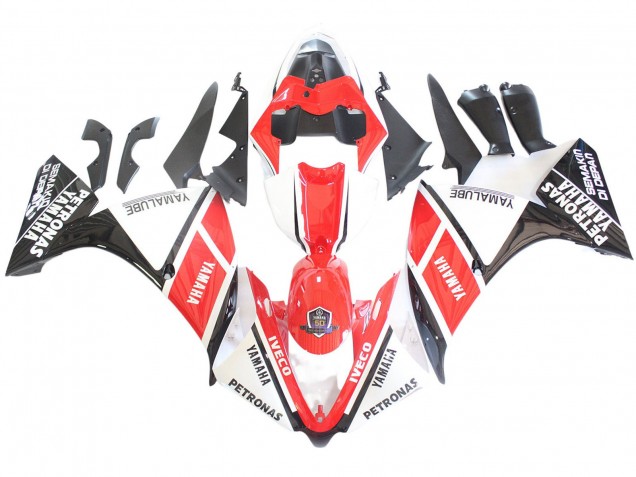 Purchase 2012-2014 White Red Glossy Black Petronas Yamaha YZF 1000 R1 Motorcycle Fairings UK
